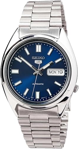 SEIKO® 5 Automatic Men's Watch – SNXS77 Blue Dial Stainless Steel