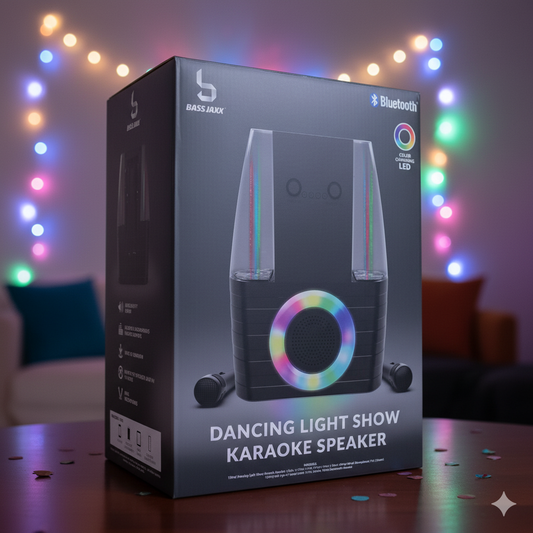 Bass Jaxx™ Dancing Light Show Karaoke Bluetooth® Speaker