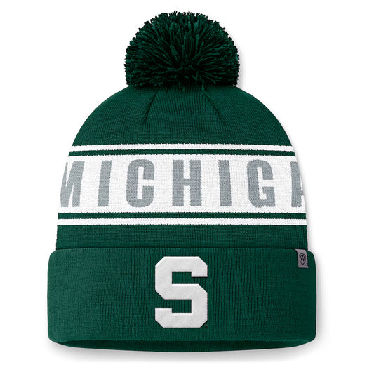 Michigan State Spartans® Slash Cuffed Knit Pom Hat