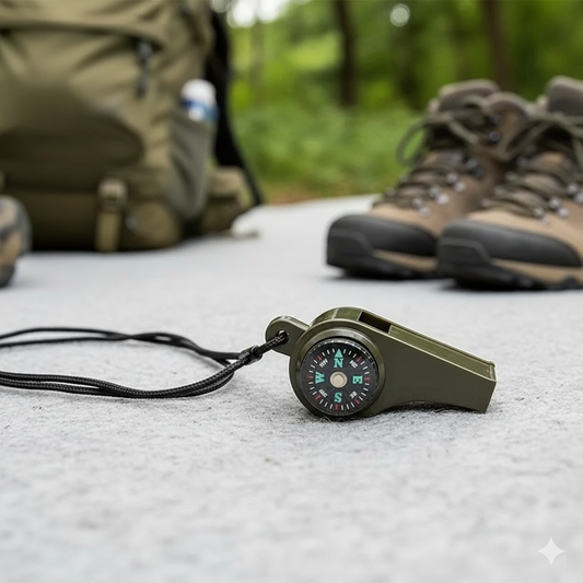 3-in-1 Survival Whistle Multi-Tool